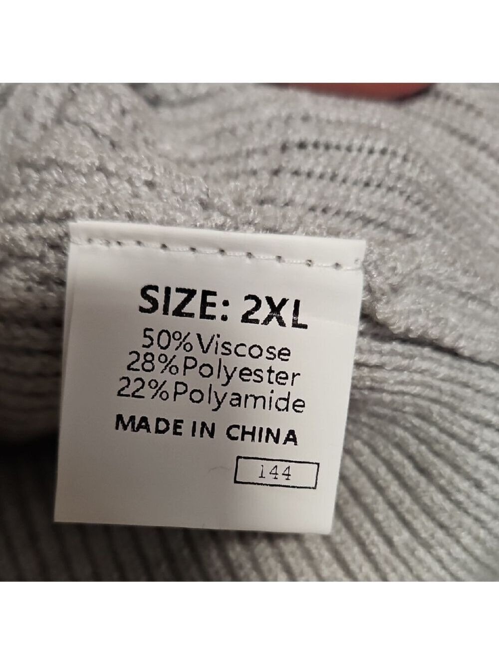 Cozy Coastal Women's Gray Cowl Neck Sweater Size 2XL - Picture 5 of 5